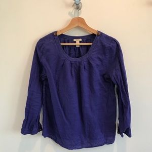 J. Crew linen Tessa blouse 78325 size 6.